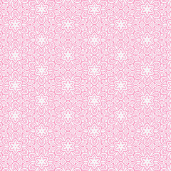 pink flower line pattern background