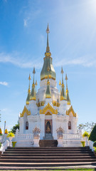 Naklejka premium The Pagoda at Wat Tham Kuhasawan in Ubonratchathani province, Thailand