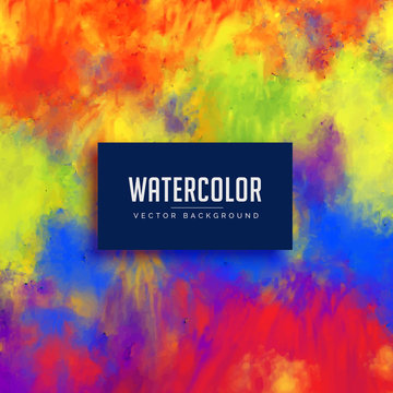 bright abstract watercolor stain background