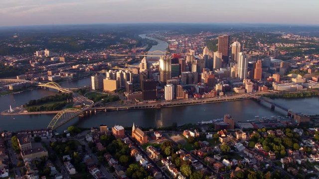 Aerial view of Pittsburgh, Pennsylvania