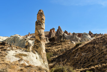 Rock formation in Pasabag valley. Cappadocia. Turkey