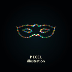 Mask - pixel illustration.