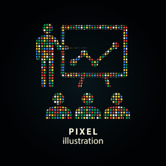Presentation - pixel illustration.