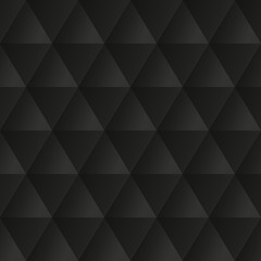 Seamless pattern with black geometric ornate