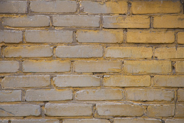 Yellow  bricks wall