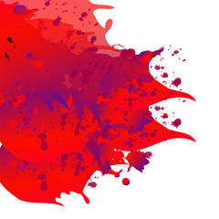 Bright watercolor stain