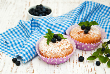 muffins with blueberry