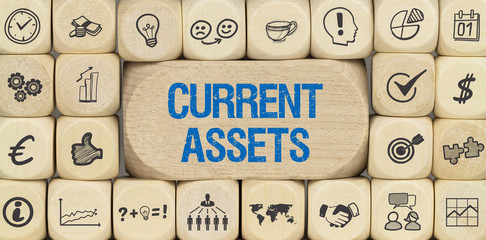 Current Assets / Würfel mit Symbole