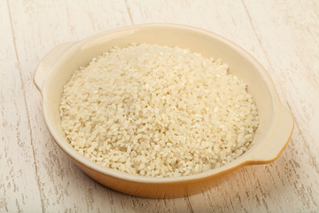 Raw rice heap