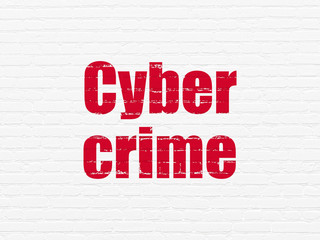 Security concept: Cyber Crime on wall background