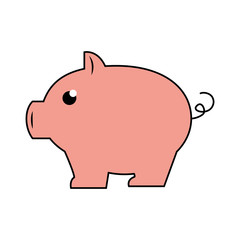 piggy savings isolated icon vector illustration design