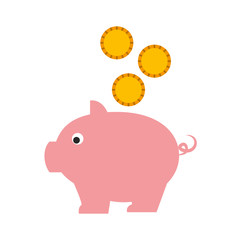 piggy savings isolated icon vector illustration design