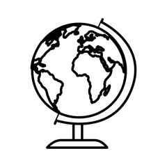 planet school isolated icon vector illustration design