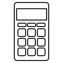 calculator math isolated icon vector illustration design