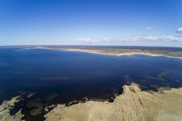 Liepaja lake area in sunny spring day, Latvia.