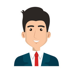 businessman avatar character icon vector illustration design