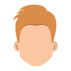 young man avatar character vector illustration design