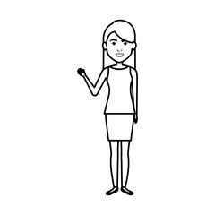 businesswoman avatar character icon vector illustration design