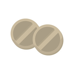 Fototapeta premium pills drugs isolated icon vector illustration design