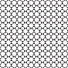 small squares , rhombuses. Abstract endless black and white background. Modern design for prints, decoration, textile, interior, tile. Vector texture