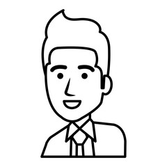 businessman avatar character icon vector illustration design