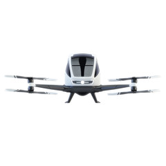 QuadCopter for humans isolated on white. 3d illustration
