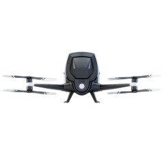 QuadCopter for humans isolated on white. 3d illustration