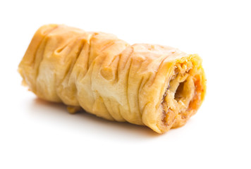 Sweet dessert baklava.