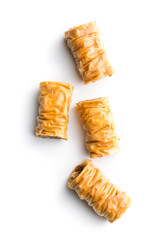 Sweet dessert baklava.