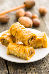 Sweet dessert baklava