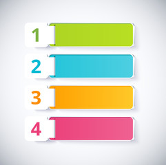 Obraz premium infographic label with 4 choice. vector illustration
