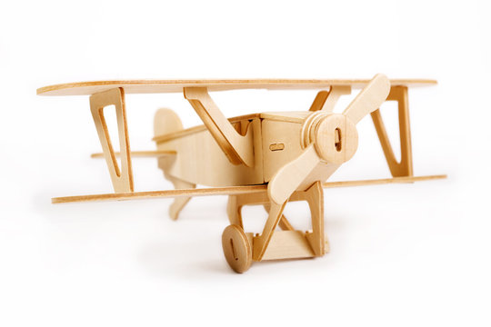 Wooden airplane model
