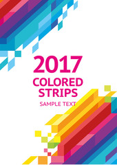 Vector abstract colored stripes background design web banner booklet