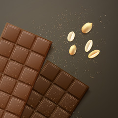 Different chocolate bars