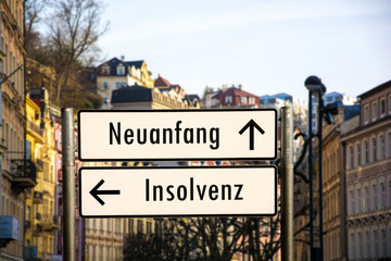 Schild 206 - Neuanfang