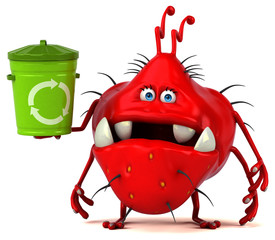 Fun germ - 3D Illustration