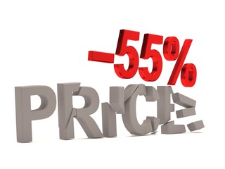 A discount of 55% for the cracked decals price.