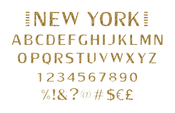 Vintage Label Font with decorative shadow.