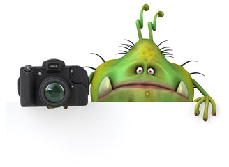 Fototapeta premium Fun germ - 3D Illustration