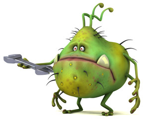 Fun germ - 3D Illustration