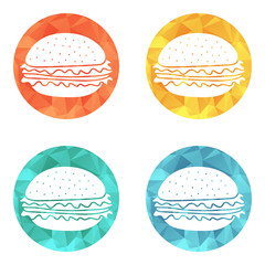 Hamburger icon vector illustration