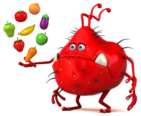 Fun germ - 3D Illustration