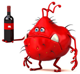 Fun germ - 3D Illustration