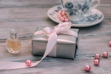 elegant silver gift packaging