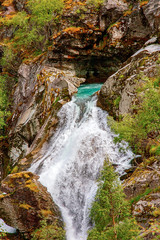 Briksdal glacier at the foot