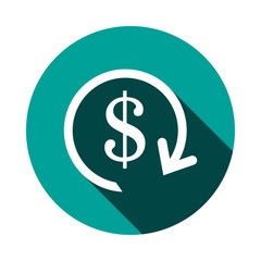 dollar money icon stock vector illustration flat design