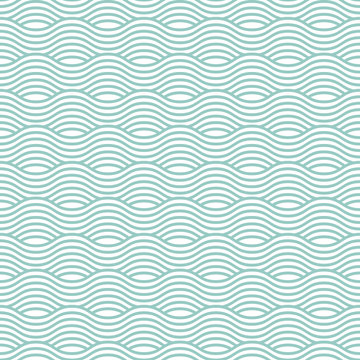 Blue wave seamless pattern. Vector illustration eps10