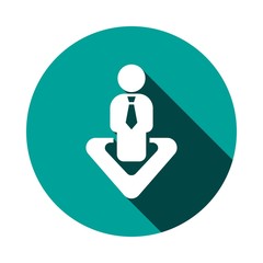 Business people team crowdy walk silhouette concept businesspeople group human resources over world map background vector icon