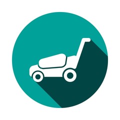 lawnmower icon stock vector illustration flat design