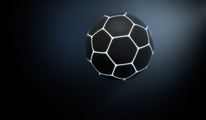 Naklejka premium Futuristic Neon Sports Ball